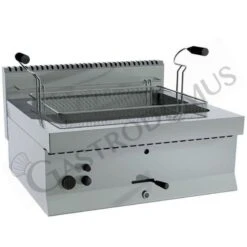 Friggitrice A Gas Per Pasticceria Da Banco 1 Vasca 21 LT L 700 Mm X P 650 Mm X H 285 Mm