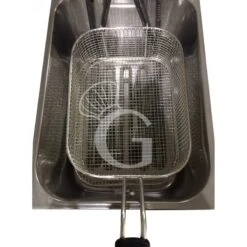 Friggitrice Elettrica Da Banco 1 Vasca Con Rubinetto 12 LT Potenza 6 KW Trifase -Vendite GATRODOMUS friggitrice elettrica da banco 1 vasca capacita 10 lt 6000 w rubinetto 2