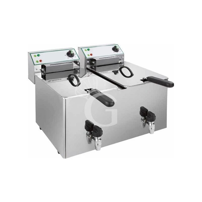 Friggitrice Elettrica Da Banco 2 Vasche 12 LT + 12 LT Potenza 6 + 6 KW Trifase 4 Friggitrice Elettrica Da Banco 2 Vasche 12 LT + 12 LT Potenza 6 + 6 KW Trifase - immagine 2