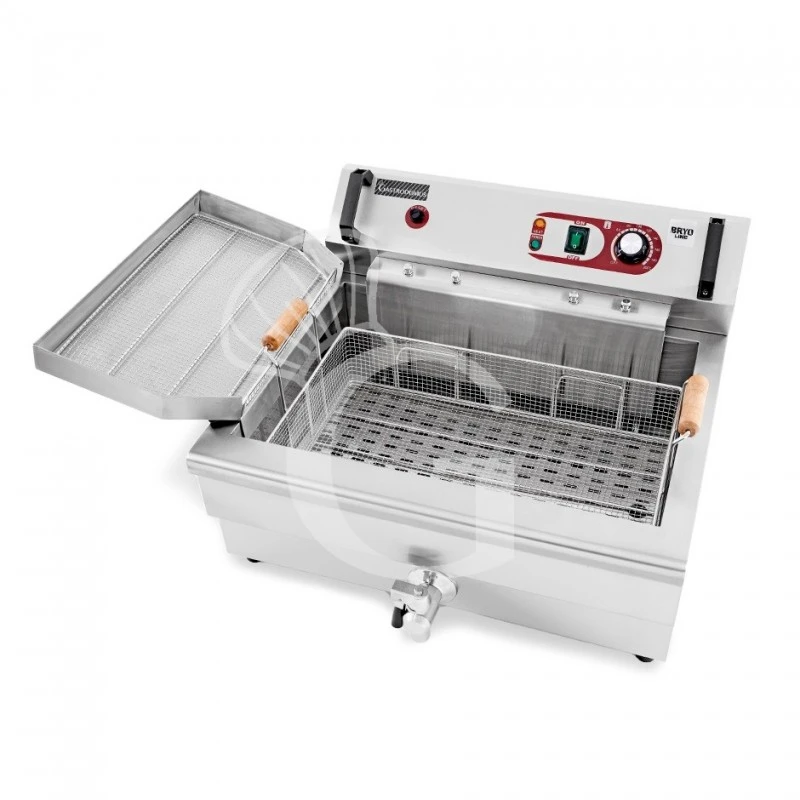 Friggitrice Elettrica Da Banco Con 1 Vasca Capacità 30 LT Con Controllo Temperatura, Potenza 4,8 KW, Monofase 6 Friggitrice Elettrica Da Banco Con 1 Vasca Capacità 30 LT Con Controllo Temperatura, Potenza 4,8 KW, Monofase - immagine 4