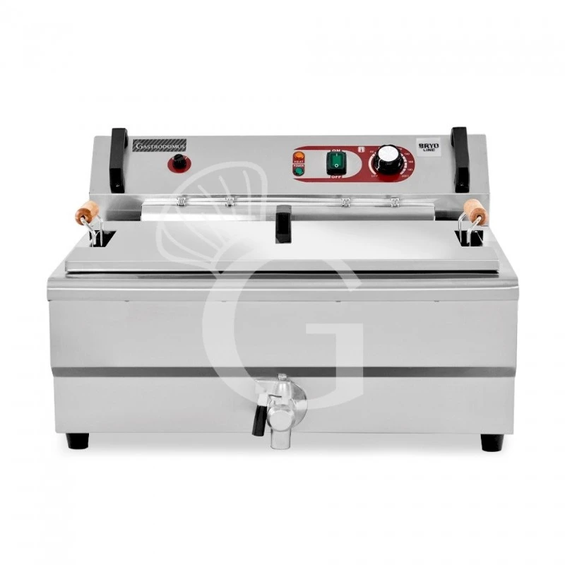 Friggitrice Elettrica Da Banco Con 1 Vasca Capacità 30 LT Con Controllo Temperatura, Potenza 4,8 KW, Monofase 3 Friggitrice Elettrica Da Banco Con 1 Vasca Capacità 30 LT Con Controllo Temperatura, Potenza 4,8 KW, Monofase