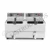 Friggitrice Elettrica Da Banco Con Rubinetto 2 Vasche 10+10 LT Potenza 3+3 KW Monofase -Vendite GATRODOMUS friggitrice elettrica da banco con 2 vasche capacita 1010 lt 30003000w monofase con rubinetto