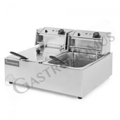 Friggitrice Elettrica Da Banco 2 Vasche Capacità 6+6 LT Potenza 2,5+2,5 KW Monofase 7 Friggitrice Elettrica Da Banco 2 Vasche Capacità 6+6 LT Potenza 2,5+2,5 KW Monofase -Vendite GATRODOMUS friggitrice elettrica da banco con 2 vasche capacita 66 lt 2525 kw monofase 2