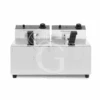 Friggitrice Elettrica Da Banco 2 Vasche 8+8 LT Potenza 2,8+2,8 KW Monofase 1 Friggitrice Elettrica Da Banco 2 Vasche 8+8 LT Potenza 2,8+2,8 KW Monofase -Vendite GATRODOMUS friggitrice elettrica da banco con 2 vasche capacita 88 lt 31003100w monofase