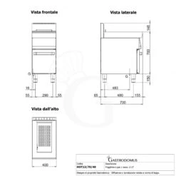 Friggitrice Professionale A Gas Su Armadio Chiuso 1 Vasca 13 LT 11 Kw -Vendite GATRODOMUS friggitrice gas 1 vasca capacita lt 13 armadio chiuso 2