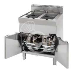 Friggitrice Professionale A Gas Su Armadio Chiuso 2 Vasche 13 LT + 13 LT 22 Kw 5 Friggitrice Professionale A Gas Su Armadio Chiuso 2 Vasche 13 LT + 13 LT 22 Kw -Vendite GATRODOMUS friggitrice gas 2 vasche capacita lt 1313 armadio chiuso 1