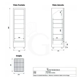 Frigo Bibite Ventilato 1 Porta 150 LT 0°C/+10°C Colore Bianco -Vendite GATRODOMUS frigo bibite ventilato 1 porta 150 lt 0c10c colore bianco 10
