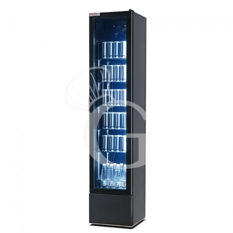 Frigo Bibite Ventilato 1 Porta 150 LT 0°C/+10°C Colore Nero 4 Frigo Bibite Ventilato 1 Porta 150 LT 0°C/+10°C Colore Nero - immagine 2