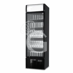 Frigo Bibite Ventilato 1 Porta Battente Con Canopy 348 LT 2°C/+8°C Colore Nero -Vendite GATRODOMUS frigo bibite ventilato 1 porta battente con canopy 348 lt 2c8c colore nero 1