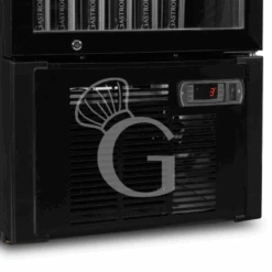 Frigo Bibite Ventilato 1 Porta Battente Con Canopy 348 LT 2°C/+8°C Colore Nero -Vendite GATRODOMUS frigo bibite ventilato 1 porta battente con canopy 348 lt 2c8c colore nero 3