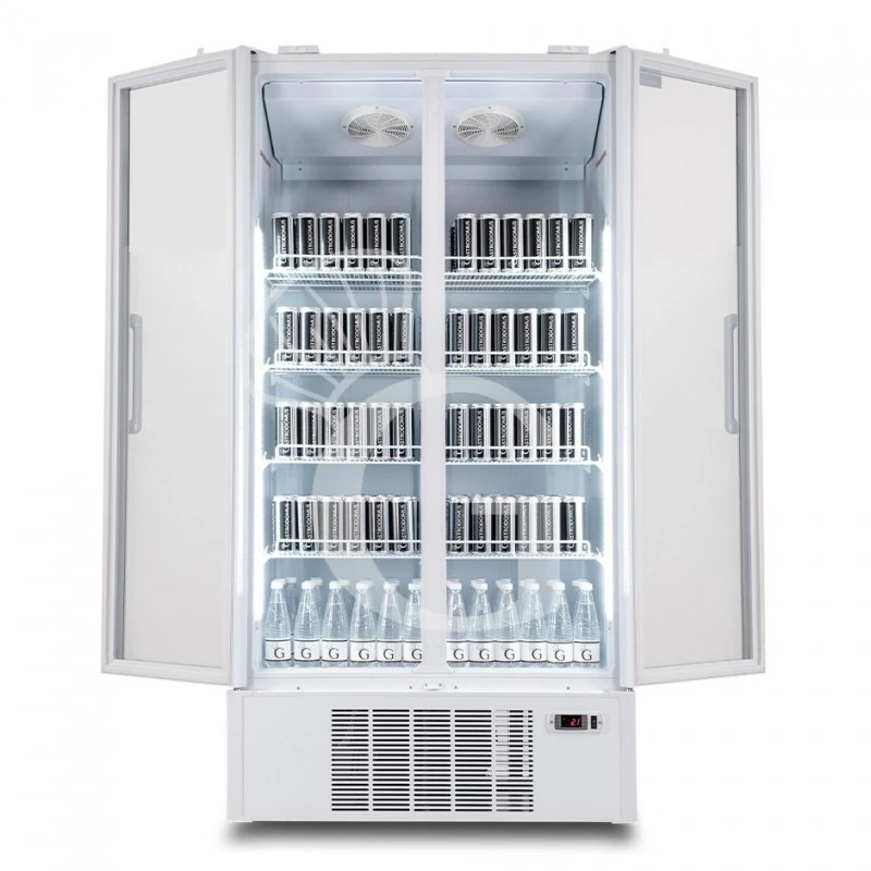 Frigo Bibite Ventilato 2 Porte Battenti 1021 LT 2°C/+8°C Colore Bianco 6 Frigo Bibite Ventilato 2 Porte Battenti 1021 LT 2°C/+8°C Colore Bianco - immagine 4