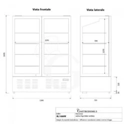 Frigo Bibite Ventilato 2 Porte Battenti 1021 LT 2°C/+8°C Colore Bianco 25 Frigo Bibite Ventilato 2 Porte Battenti 1021 LT 2°C/+8°C Colore Bianco -Vendite GATRODOMUS frigo bibite ventilato 2 porte battenti 1021 lt 2c8c colore bianco 9