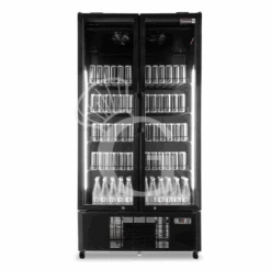 Frigo Bibite Ventilato 2 Porte Battenti 751 LT 2°C/+8°C Colore Nero