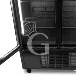 Frigo Bibite Ventilato 2 Porte Battenti 751 LT 2°C/+8°C Colore Nero -Vendite GATRODOMUS frigo bibite ventilato 2 porte battenti 751 lt 2c8c colore nero 6