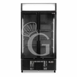 Frigo Bibite Ventilato 2 Porte Battenti Con Canopy 1001 LT 2°C/+8°C Colore Nero -Vendite GATRODOMUS frigo bibite ventilato 2 porte battenti con canopy 1001 lt 2c8c colore nero 1