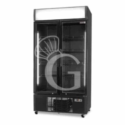 Frigo Bibite Ventilato 2 Porte Battenti Con Canopy 1001 LT 2°C/+8°C Colore Nero -Vendite GATRODOMUS frigo bibite ventilato 2 porte battenti con canopy 1001 lt 2c8c colore nero 2