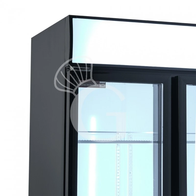 Frigo Bibite Ventilato 2 Porte Battenti Con Canopy 490 LT 0°C/+10°C Colore Nero 8 Frigo Bibite Ventilato 2 Porte Battenti Con Canopy 490 LT 0°C/+10°C Colore Nero - immagine 6