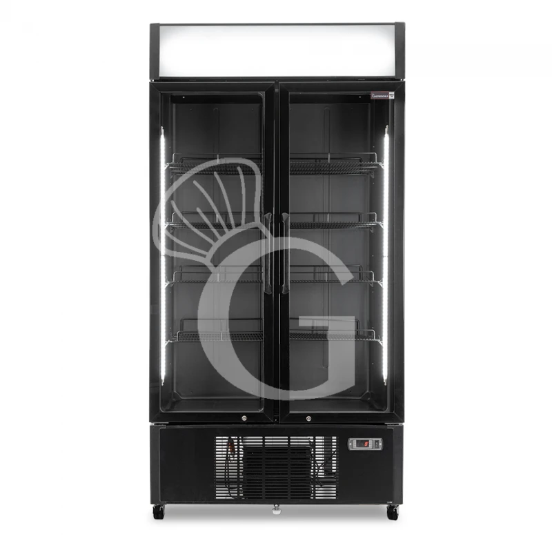 Frigo Bibite Ventilato 2 Porte Battenti Con Canopy 736 LT 2°C/+8°C Colore Nero 6 Frigo Bibite Ventilato 2 Porte Battenti Con Canopy 736 LT 2°C/+8°C Colore Nero - immagine 4