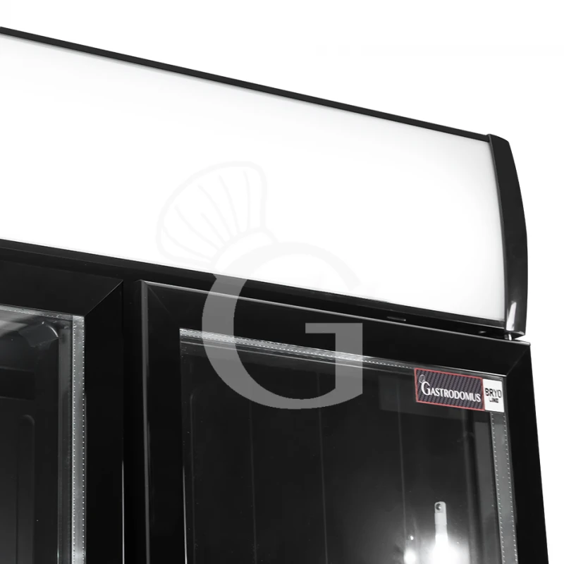 Frigo Bibite Ventilato 2 Porte Battenti Con Canopy 736 LT 2°C/+8°C Colore Nero 8 Frigo Bibite Ventilato 2 Porte Battenti Con Canopy 736 LT 2°C/+8°C Colore Nero - immagine 6