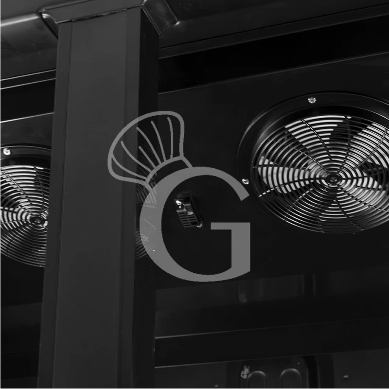 Frigo Bibite Ventilato 2 Porte Battenti Con Canopy 736 LT 2°C/+8°C Colore Nero 9 Frigo Bibite Ventilato 2 Porte Battenti Con Canopy 736 LT 2°C/+8°C Colore Nero - immagine 7