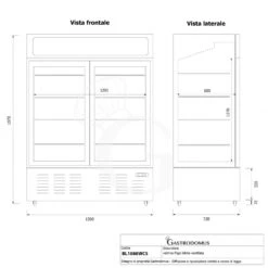 Frigo Bibite Ventilato 2 Porte Scorrevoli Con Canopy 1001 LT 2°C/+8°C Colore Bianco 23 Frigo Bibite Ventilato 2 Porte Scorrevoli Con Canopy 1001 LT 2°C/+8°C Colore Bianco -Vendite GATRODOMUS frigo bibite ventilato 2 porte scorrevoli con canopy 1001 lt 2c8c colore bianco 8
