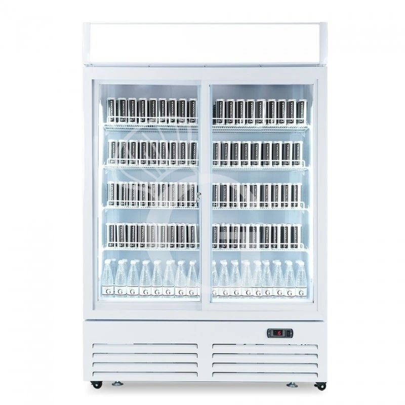 Frigo Bibite Ventilato 2 Porte Scorrevoli Con Canopy 1001 LT 2°C/+8°C Colore Bianco 3 Frigo Bibite Ventilato 2 Porte Scorrevoli Con Canopy 1001 LT 2°C/+8°C Colore Bianco