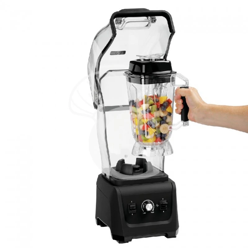 Frullatore Struttura In Plastica Con Cupola Antirumore 1 Bicchiere 2,8 LT, 28.000 Rpm, 1,68 Kw L 240 X P 270 X H 570 Mm 4 Frullatore Struttura In Plastica Con Cupola Antirumore 1 Bicchiere 2,8 LT, 28.000 Rpm, 1,68 Kw L 240 X P 270 X H 570 Mm - immagine 2