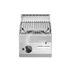 Griglia A Gas E Pietra Lavica Da Banco Con 1 Zona Di Cottura In Acciaio E Profondità 700 Mm
