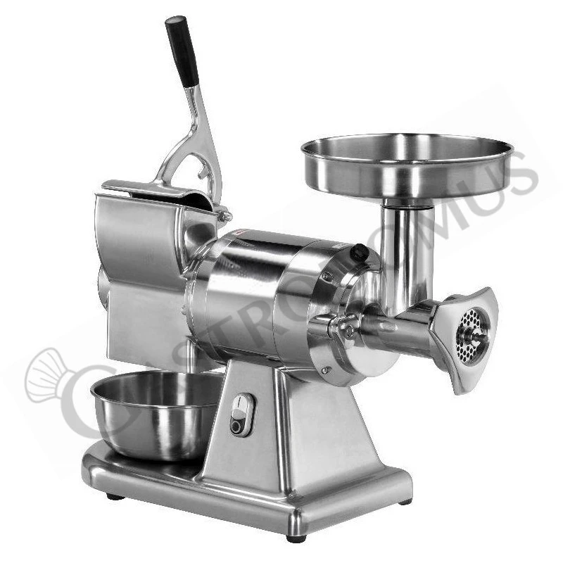 Tritacarne Grattugia Monofase Gruppo Macinazione Inox Produzione 100/160 Kg/h L 605 Mm X P 305 Mm X H 510/600 Mm 3 Tritacarne Grattugia Monofase Gruppo Macinazione Inox Produzione 100/160 Kg/h L 605 Mm X P 305 Mm X H 510/600 Mm