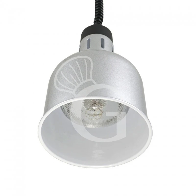 Lampada Riscaldante Color Argento Diametro 175 Mm Luce Bianca 5 Lampada Riscaldante Color Argento Diametro 175 Mm Luce Bianca - immagine 3