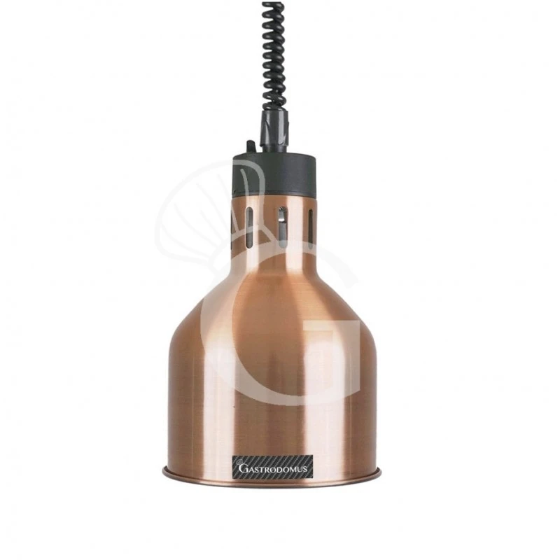 Lampada Riscaldante Color Rame Diametro 175 Mm Luce Bianca 3 Lampada Riscaldante Color Rame Diametro 175 Mm Luce Bianca