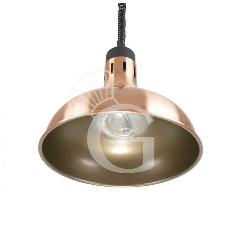 Lampada Riscaldante Color Rame Diametro 290 Mm Luce Bianca 5 Lampada Riscaldante Color Rame Diametro 290 Mm Luce Bianca - immagine 3