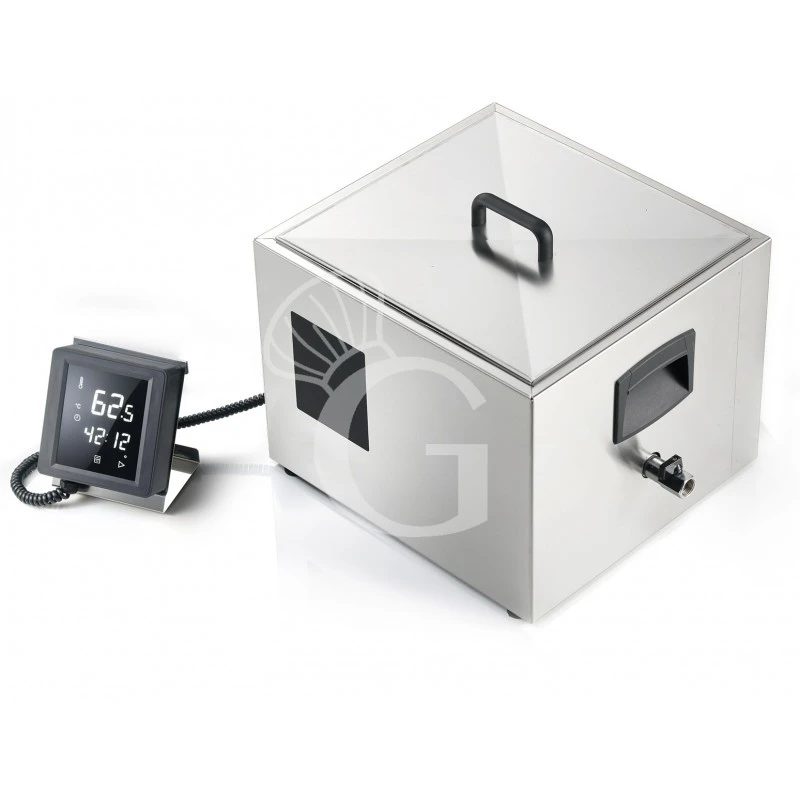 Macchina Cottura Bassa Temperatura Termostato Integrato Comandi Touch Vasca GN2/3,10 Programmi Di Cottura L390xP360xH300mm,2000W 3 Macchina Cottura Bassa Temperatura Termostato Integrato Comandi Touch Vasca GN2/3,10 Programmi Di Cottura L390xP360xH300mm,2000W