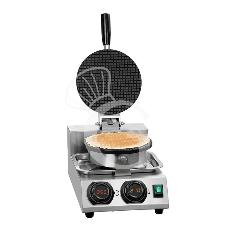 Macchina Per Cialde Gelato O Coni Gelato Con Piastra Di Cottura In Alluminio Rivestito, 1kw, L 255 X P 460 X H 250 Mm 4 Macchina Per Cialde Gelato O Coni Gelato Con Piastra Di Cottura In Alluminio Rivestito, 1kw, L 255 X P 460 X H 250 Mm - immagine 2