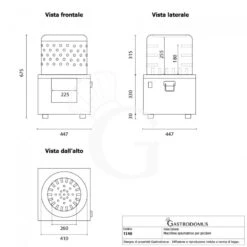 Macchina Spiumatrice Elettrica Per Piccioni A Secco, Cestello Ø 410 Mm - 0,18 KW -Vendite GATRODOMUS macchina spiumatrice elettrica per piccioni a secco cestello o 410 mm 018 kw 6