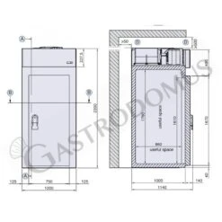 Minicella Refrigerazione Ventilata Con Temperatura 0°C/+10°C In Lamiera INOX AISI304 Classe Energetica B -Vendite GATRODOMUS minicella refrigerazione ventilata con temperatura 0c10c in lamiera inox aisi304 classe energetica b 6