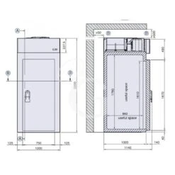 Minicella Refrigerazione Ventilata Con Temperatura -18°C/-22°C In Lamiera INOX AISI304 Classe Energetica G -Vendite GATRODOMUS minicella refrigerazione ventilata con temperatura 18c 22c in lamiera inox aisi304 classe energetica g 6