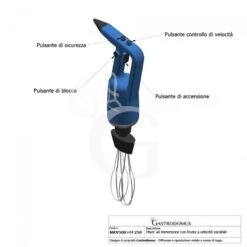 Mixer Ad Immersione Con Frusta Velocità Variabile 500 W - 2000/14000 Rpm 13 Mixer Ad Immersione Con Frusta Velocità Variabile 500 W - 2000/14000 Rpm -Vendite GATRODOMUS mixer ad immersione con mescolatore velocita variabile 350 w 200013000 rpm 5