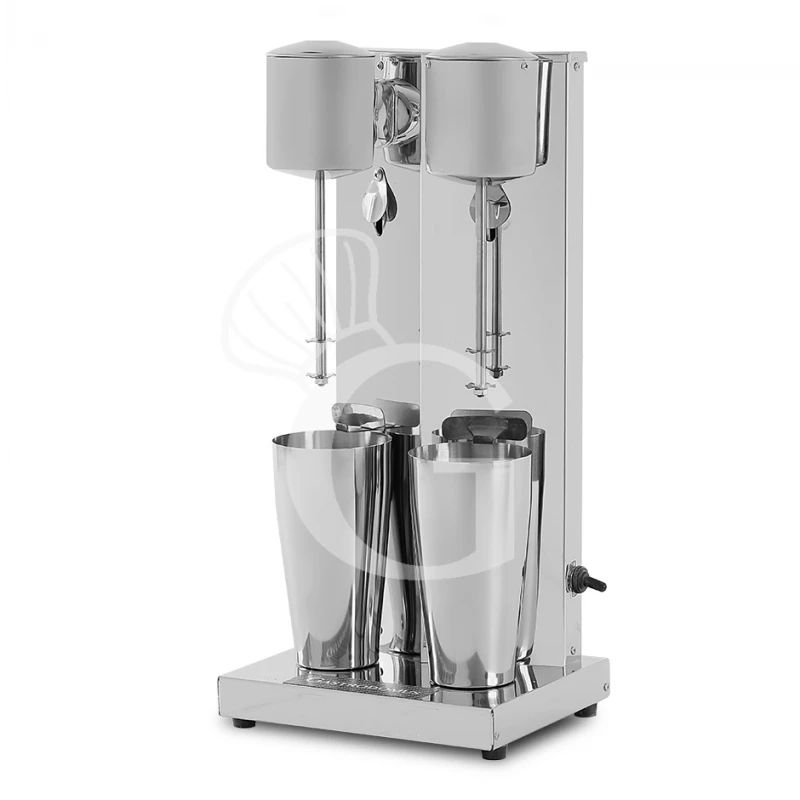 Mixer Frappè 2 Bicchieri In Acciaio Inox 0,18 KW + 0,18 KW, 15.000 Rpm, L 230 Mm X P 190 Mm X H 500 Mm 5 Mixer Frappè 2 Bicchieri In Acciaio Inox 0,18 KW + 0,18 KW, 15.000 Rpm, L 230 Mm X P 190 Mm X H 500 Mm - immagine 3