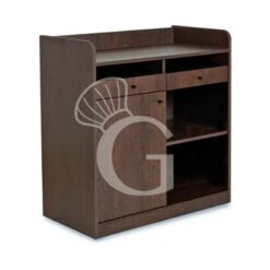 Mobile Di Servizio Composto Da 1 Anta, 1 Vano, 2 Cassetti E 2 Scomparti A Giorno - L 940 Mm X P 480 Mm X H 980 Mm