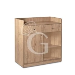 Mobile Di Servizio Composto Da 1 Anta, 2 Cassetti E 1vano A Giorno - L 940 Mm X P 480 Mm X H 980 Mm