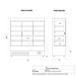 Murale Espositivo Ventilato Bianco Con Porte Battenti, Temperatura -1°C/+7°C E L 1920mm -Vendite GATRODOMUS murale espositivo ventilato bianco con porte battenti temperatura 1c7c e l 1920mm 4