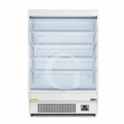 Murale Espositivo Ventilato Bianco Con Tenda Notte, Temperatura -1°C/+7°C E Lunghezza 1315 Mm