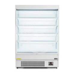 Murale Espositivo Ventilato Bianco Con Tenda Notte, Temperatura -1°C/+7°C E Lunghezza 1520 Mm