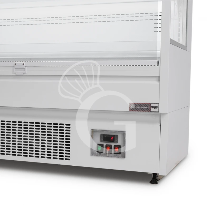 Murale Espositivo Ventilato Bianco Con Tenda Notte, Temperatura -1°C/+7°C E Lunghezza 1920 Mm 9 Murale Espositivo Ventilato Bianco Con Tenda Notte, Temperatura -1°C/+7°C E Lunghezza 1920 Mm - immagine 7