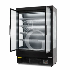 Murale Espositivo Ventilato Nero Con Porte Battenti, Temperatura -1°C/+7°C E L 1315 Mm -Vendite GATRODOMUS murale espositivo ventilato nero con porte battenti temperatura 1c7c e l 1315 mm 2