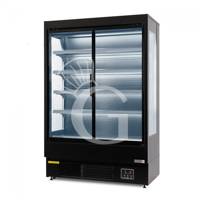 Murale Espositivo Ventilato Nero Con Porte Battenti, Temperatura -1°C/+7°C E L 1520 Mm 6 Murale Espositivo Ventilato Nero Con Porte Battenti, Temperatura -1°C/+7°C E L 1520 Mm - immagine 4