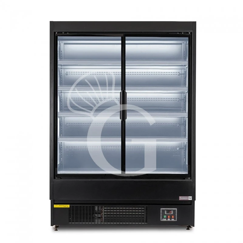 Murale Espositivo Ventilato Nero Con Porte Battenti, Temperatura -1°C/+7°C E L 1520 Mm 3 Murale Espositivo Ventilato Nero Con Porte Battenti, Temperatura -1°C/+7°C E L 1520 Mm