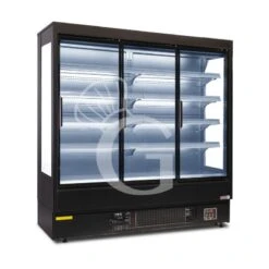 Murale Espositivo Ventilato Nero Con Porte Battenti, Temperatura -1°C/+7°C E L 1920mm -Vendite GATRODOMUS murale espositivo ventilato nero con porte battenti temperatura 1c7c e l 1920mm 2