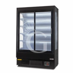 Murale Espositivo Ventilato Nero Con Porte Scorrevoli, Temperatura -1°C/+7°C E L 1315 Mm -Vendite GATRODOMUS murale espositivo ventilato nero con porte scorrevoli temperatura 1c7c e l 1315 mm 1